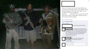 Men guarding Cliven Bundy's home (source Facebook)